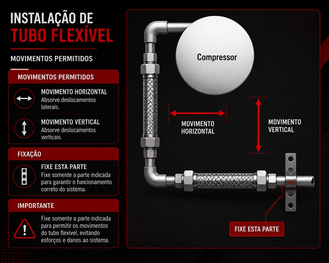 Fixação para movimento vertical