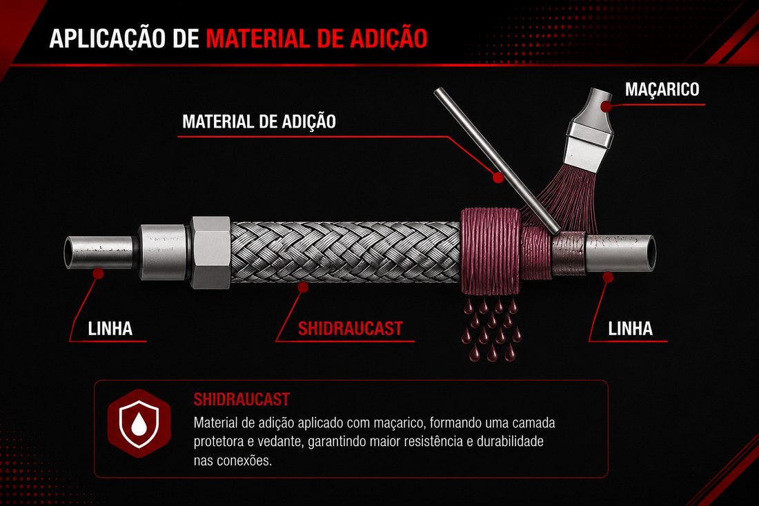 Aplicação de material de adição na soldagem